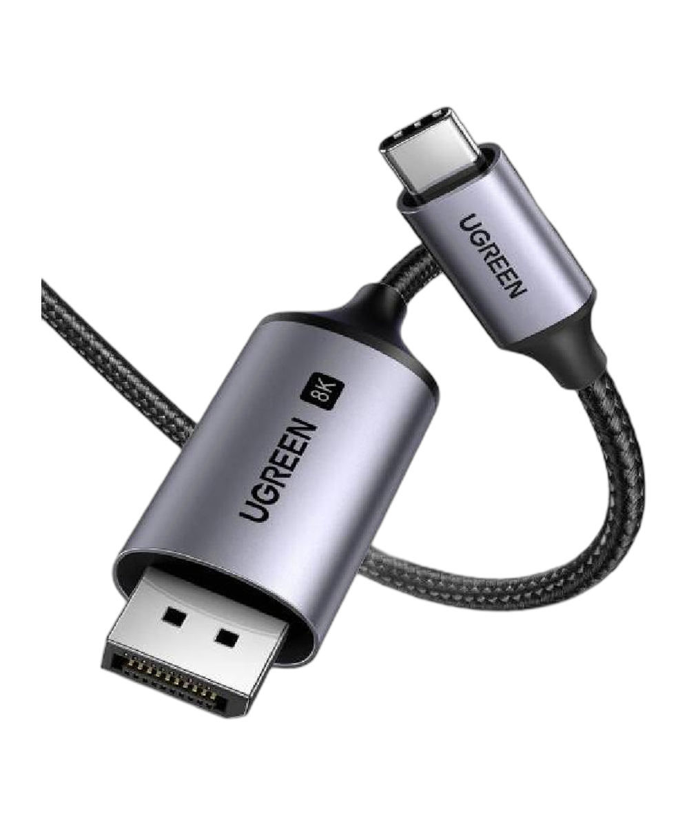 يوجرين 25157 كابل USB-C إلى منفذ عرض 8K@60Hz 4K@240Hz، 1 متر