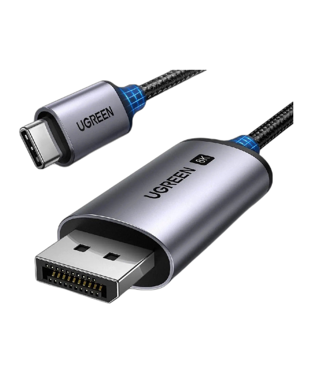 يوجرين 25157 كابل USB-C إلى منفذ عرض 8K@60Hz 4K@240Hz، 1 متر