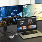 j5create محول USB-C® إلى منفذي HDMI™ لشاشات متعددة JCA365