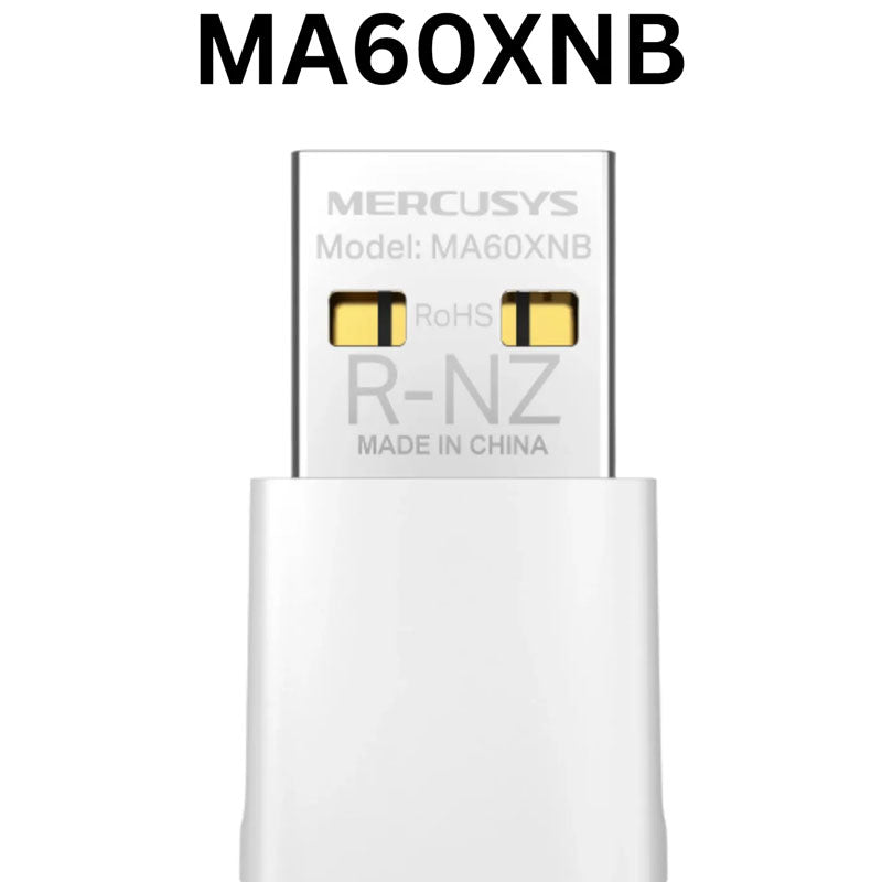 محول Mercusys MA60XNB AX900 Nano Wi-Fi 6 Bluetooth USB مزود بهوائي داخلي، USB 2.0، WPA3 و Bluetooth 5.3