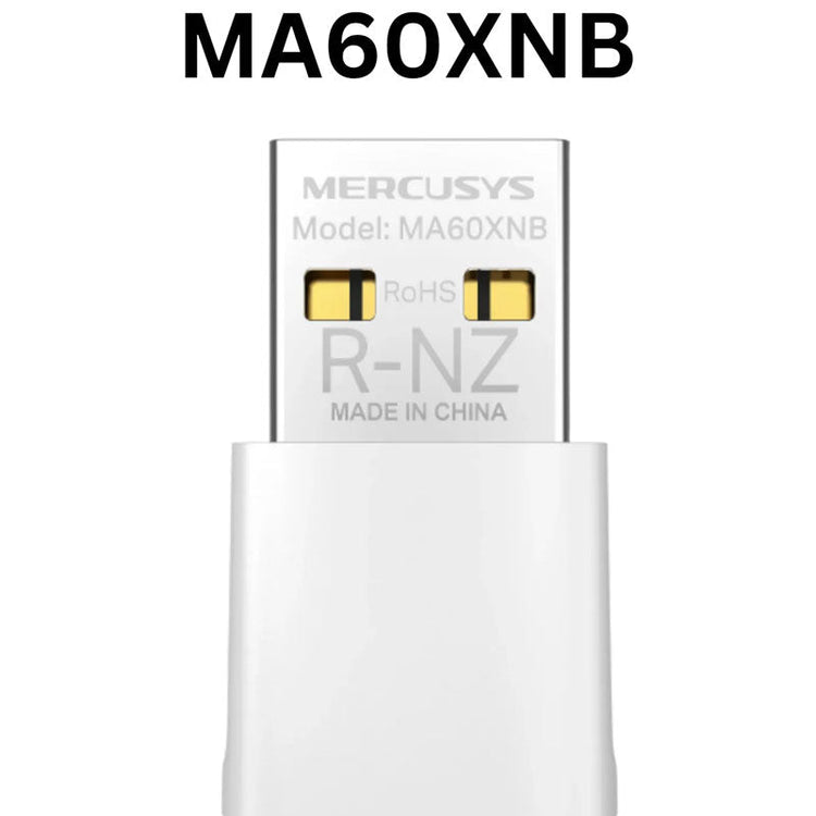 محول Mercusys MA60XNB AX900 Nano Wi-Fi 6 Bluetooth USB مزود بهوائي داخلي، USB 2.0، WPA3 و Bluetooth 5.3