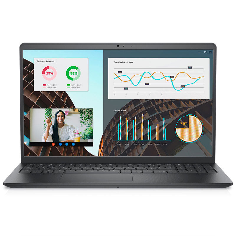 ديل فاسترو 3530 بمعالج Intel® Core™i7-1355U، ذاكرة RAM سعة 8 جيجابايت، هارد ديسك SSD سعة 512 جيجابايت، دقة UHD 15.6 بوصة FHD أسود