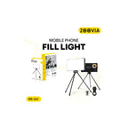 ZOOVIA RS-001 حامل فيديو محمول بإضاءة LED للهواتف الذكية