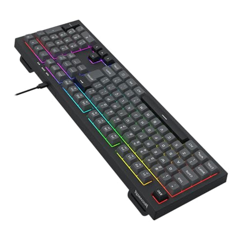 ريدراجون ، لوحه مفاتيح سلكيه ، RGB Membrane Gaming Keyboard ، يو اس بس ، 108 مفتاح