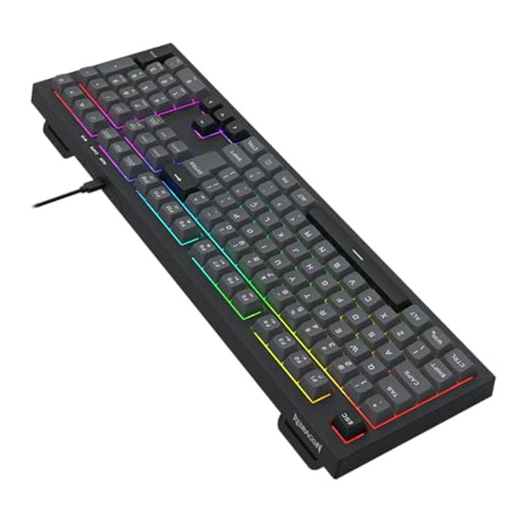 ريدراجون ، لوحه مفاتيح سلكيه ، RGB Membrane Gaming Keyboard ، يو اس بس ، 108 مفتاح