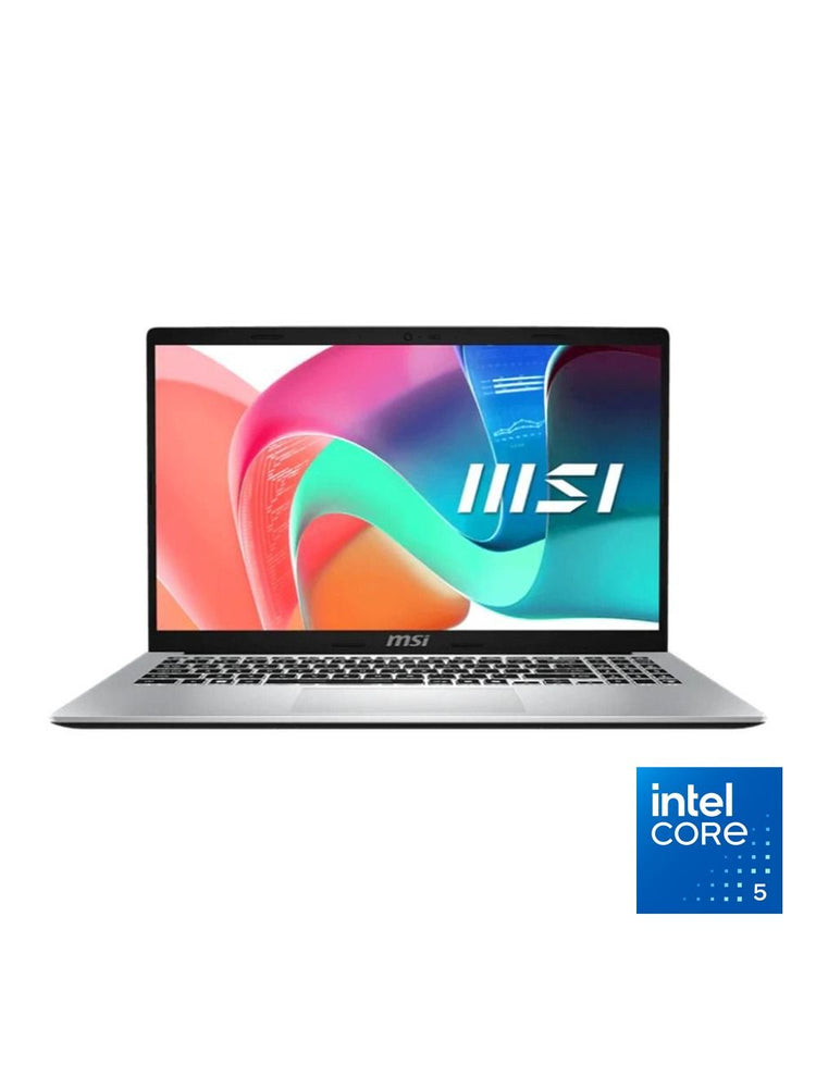 لابتوب MSI Modern 15 بمعالج Intel Core 5 120U، ذاكرة 8GB، SSD سعة ، كارت شاشة Intel Graphics، شاشة 15.6 بوصة FHD، DOS فضي (Modern 15 F1MG)