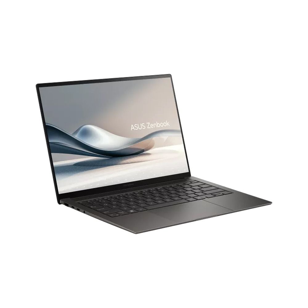لابتوب ASUS Zenbook S 14 معالج Intel® Core™ Ultra 7 355، ذاكرة 32 جيجابايت، سعة 1 تيرابايت SSD، بطاقة Intel® Graphics، شاشة 14 بوصة 3K OLED، ويندوز 11، رمادي Antrim