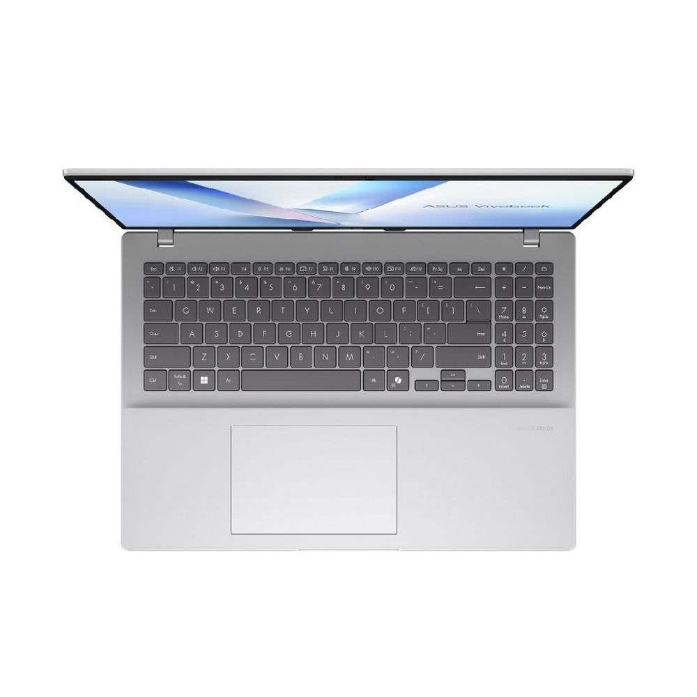 لابتوب ASUS Vivobook 16 معالج Intel® Core™ Ultra 5 325، ذاكرة 16 جيجابايت، سعة 512 جيجابايت SSD، بطاقة Intel® Graphics، شاشة 16 بوصة WUXGA، ويندوز 11، فضي